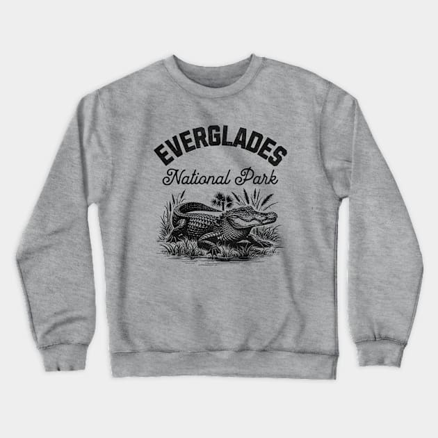 Alligator Everglades National Park Crewneck Sweatshirt by susanne.haewss@googlemail.com